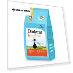 Сухой корм Dailycat Senior Turkey and Rice для пожилых кошек с индейкой и рисом - 3 кг