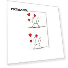 Временная татуировка Tattooshka мини "Любящий зайчик"