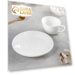 Кофейная пара фарфоровая Wilmax, 2 предмета: чашка 160 мл, блюдце d=14,3 см, цвет белый