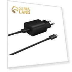 Сетевое зарядное устройство Samsung EP-TA800XBEGRU, USB Type-C, 3 А, кабель Type-C, черное