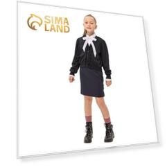 Жакет для девочек, рост 128 см, цвет синий