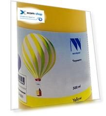 Чернила NVP NV-INK500YEco экосольвентные Yellow для аппаратов MIMAKI JV2/JV22/JV2/JV4/ROLAND RS640/FJ740/MUTOH 900C/1604/DX5 (500ml)