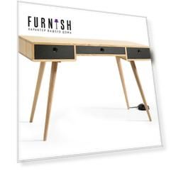 Стол рабочий n cord mod2 со встроенными розетками (acwd) черный 120x75x60 см.