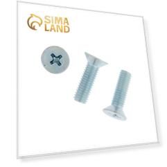 Винт TUNDRA пот. DIN 965 М5x16, цинк, 15 шт.