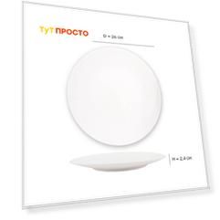 Тарелка 26см обеденная Via by R&B фарфор 89066