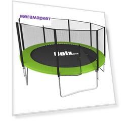 Батут UNIX line Simple 12 ft Green с внешней сеткой TRSI12OUTG