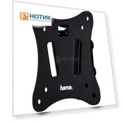 Кронштейн Hama H-118660 10"-26" макс.25кг, VESA: 75х75, 100х100, настенный наклон. Черный