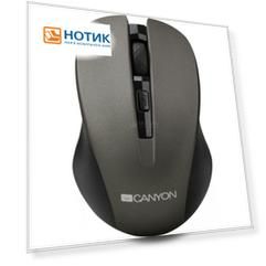 Мышь беспроводная Canyon MW-1, 1200dpi, Серый CNE-CMSW1G