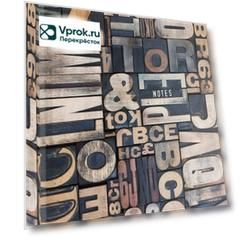 Записная книжка Listoff Letters клетка 80л