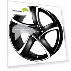 Литые диски Alutec 7x17/4x108 ET25 D65,1 Shark Racing black front polished