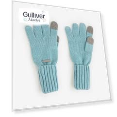 Перчатки вязаные с функциональными кончиками для гаджетов Gulliver
