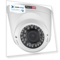 Видеокамера PRACTICAM PT-MHD1080P-C-IR-V 1/2,7” сенсор;  видеостандарты AHD, 960H, HD-TVI, HD-CVI; о