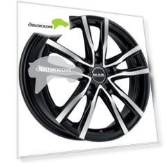 Литые диски MAK 7x17/5x108 D72 ET50 Milano Черный+серебристый