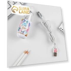 Провод Micro USB в колбе "Shine", 1м