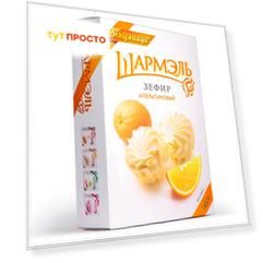 Зефир апельсиновый шармель 255г ударница