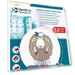 Крючок Tatkraft Funny Sheep Dolly адгезивный