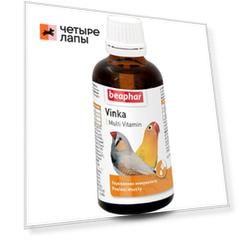 Beaphar Vinka Кормовая добавка для птиц, укрепление иммунитета, 50 мл