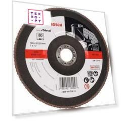 Круг лепестковый торцевой Bosch 180х22.2мм K80 Best for Metal (2.608.606.739)