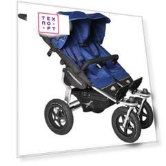 Коляска для двойни прогулочная TFK Twin Adventure Twilight Blue T-TWA-333