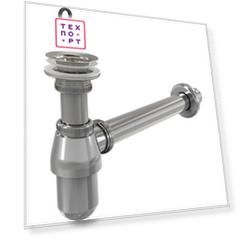 Сифон для раковины AlcaPlast D32 цельнометаллический, с выпуском 5/4'' (A437)
