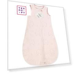 Спальный мешок SwaddleDesigns zzZipMe Sack (3-6) Pink/Srerling Deco Elephant (SD-354SP-3M)