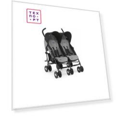 Коляска для двойни Chicco Echo Twin Stroller Coal