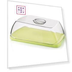 Блюдо для сыра с крышкой зелёное Guzzini Forme Casa (13875084)