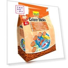 Корм Tetra Pond Colour Sticks Complete Food for All Pond Fish палочки усиление окраски для прудовых рыб 4л