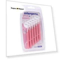 Зубной ершик InterProx Plus nano 0.6, розовый, 6 шт., диаметр щетинок 1.9 мм