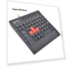 Клавиатура A4Tech X7-G100 Black USB черный, английская
