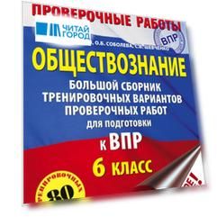 Обществознание. Большой сборник тренировочных вариантов проверочных работ для подготовки к ВПР. 6 класс