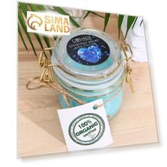 Мыло кремовое кокосовое Cosmos Blue Crystal питание и защита, 200 мл