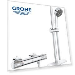 Термостат для душа внешнего монтажа GROHE QuickFix Precision Feel с душевым гарнитуром, хром (34791000)