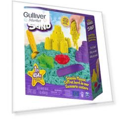 Kinetic Sand Кинетический песок Набор для лепки Разноцветный замок с формочками