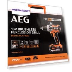 Акк. ударная дрель-шуруповерт AEG BSB18C2BL LI-202C 4935464096