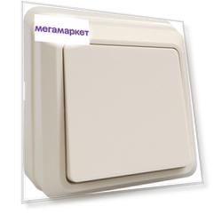 Выключатель Iek EVO10-K33-10-DC ВС20-1-0-ОКм 1кл 10А откр.уст. ОКТАВА (кремовый)