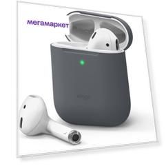 Чехол Elago Skinny Case для AirPods 1/2 Темно-серый