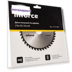 Диск пильный по дереву (216х30/20 мм; 48 зубьев) Inforce 11-01-099