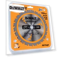 Пильный диск DEWALT CONSTRUCTION DT1951, 184/20 мм.