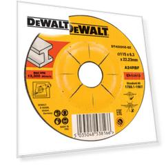 Круг обдирочный по металлу DEWALT DWA4514IA, HP LongLife, 115 x 6 мм