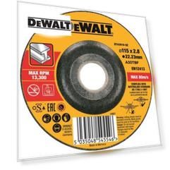 Круг отрезной DEWALT DT43910, по металлу, 115 x 22.2 x 3 мм, тип 42