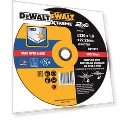 Круг отрезной DEWALT EXTREME DT43939, по металлу, 230 x 22.2 x 1.9 мм, тип 41
