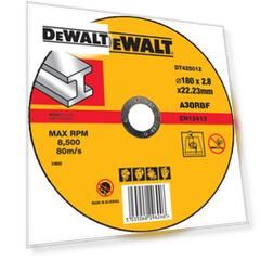 Круг отрезной DEWALT INDUSTRIAL DT42501Z, по металлу, 180 x 22.2 x 2.8 мм, тип 1
