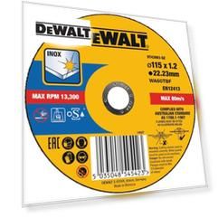 Круг отрезной по металлу EXTREME 115x22.2x1.2 мм Inox DEWALT DT43903-QZ