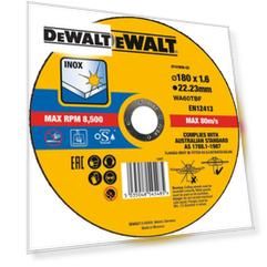 Круг отрезной, высокий ресурс 180x22.2x1.6мм тип 41 DEWALT DT43908-QZ