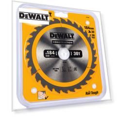 Пильный диск DEWALT CONSTRUCTION DT1942, 184/30 мм.