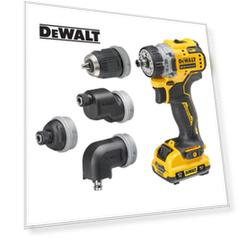 Дрель-шуруповерт DEWALT DCD703L2T 12В XR с набором из 4-х насадок