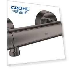 Термостатический смеситель для душа GROHE Grohtherm 1000 Cosmopolitan M, темный графит глянец (34065A02)