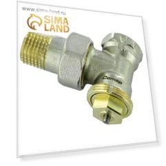 Клапан терморегулирующий Comap R808606, 3/4", угловой, M28, с фиксированным Kv