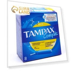 Тампоны «Tampax» Compak Regular Single, с аппликатором, 8 шт